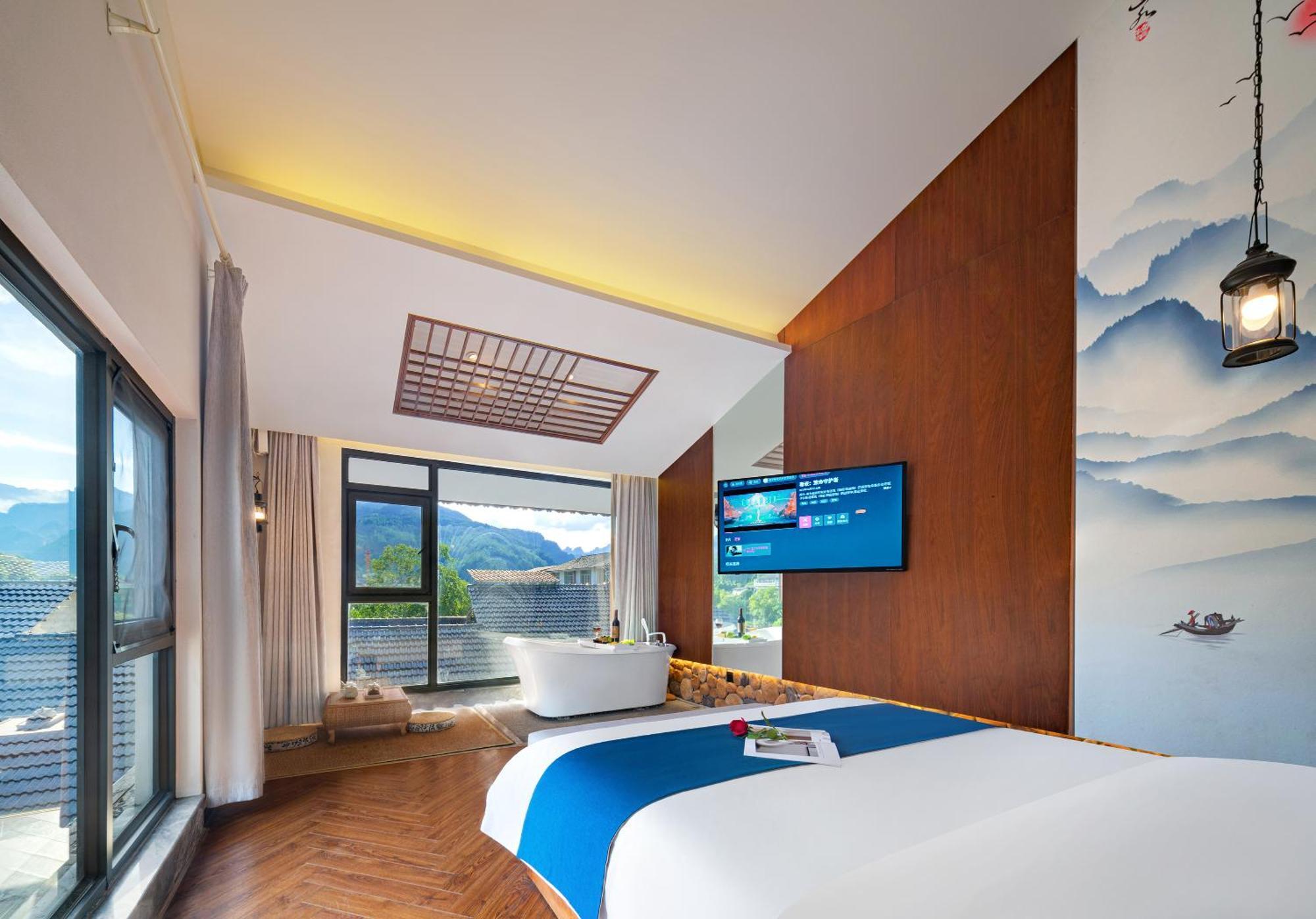 張家界武陵源北岸輕奢客棧 森林公園店 Hotel Zhangjiajie Eksteriør billede