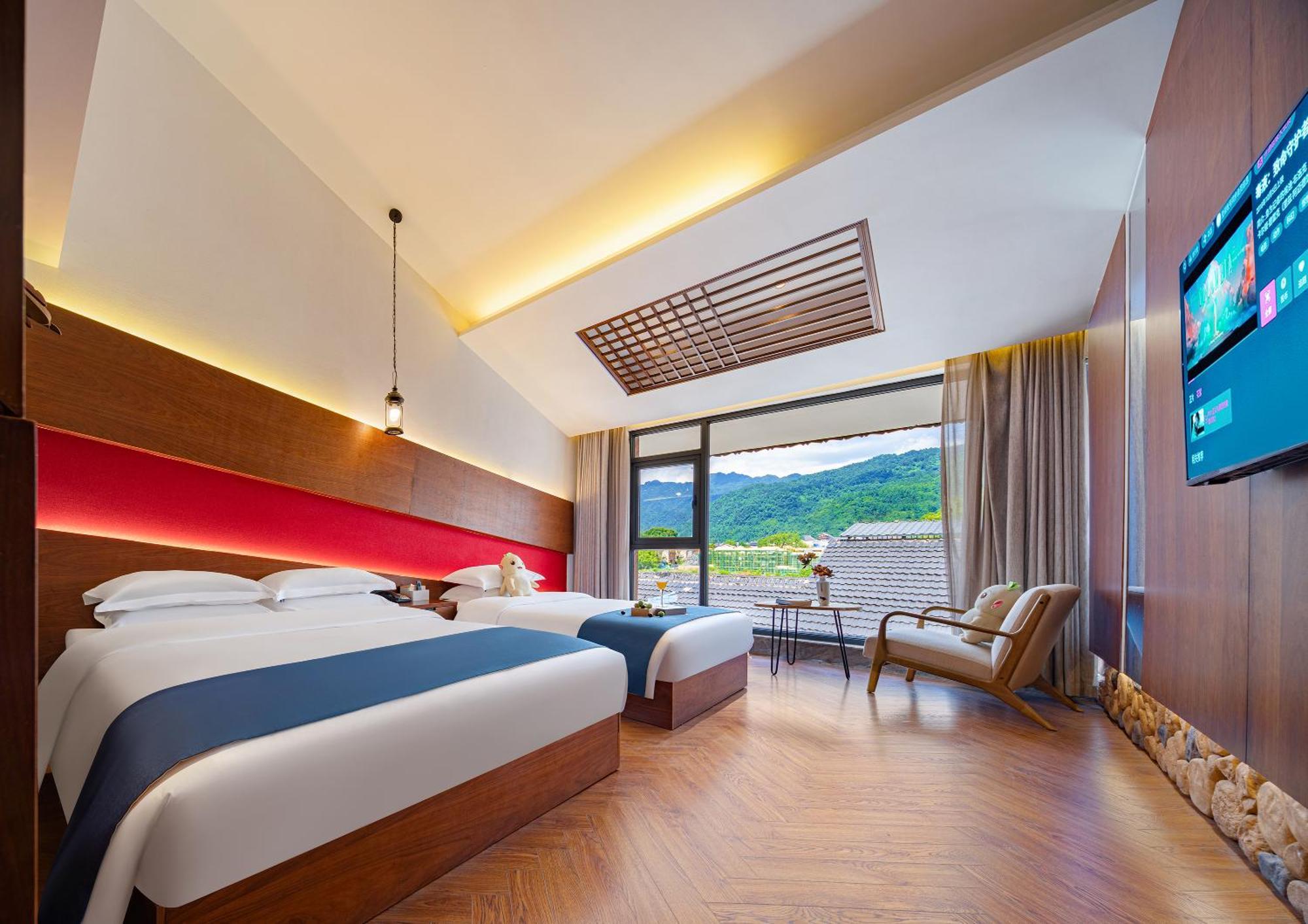 張家界武陵源北岸輕奢客棧 森林公園店 Hotel Zhangjiajie Eksteriør billede